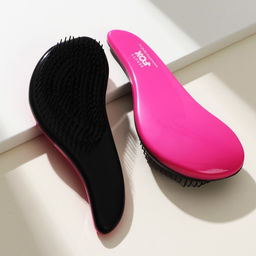 Массажная расчёска волна Beauty Fox, розовая