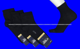 Цена за 10 пар. Легион носки мужские с лайкрой чёрные укороченные