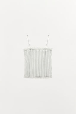 TOP RAYAS PUNTILLA / Blanco