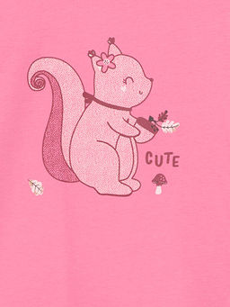 Bisiklet Yaka K?z ?ocuk Ti??rt - Waikiki фото 2