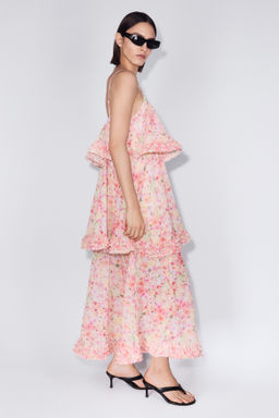 Vestido escalonado de volantes - H&m фото 3