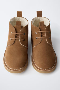 LINED LEATHER BOOTS - Zara фото 4