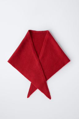FINE KNIT TRIANGULAR SCARF - Zara фото 4