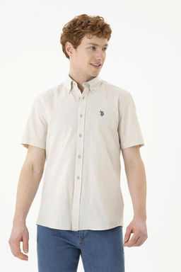 Мужская рубашка с коротким рукавом Stone Неожиданная скидка в корзине - U.s. polo assn фото 3