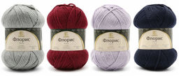 Флорис пряжа Россия КТ 95%меринос.шерсть 5%акрил 5х100г/150м
