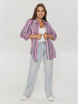 Жанетта туника женская (полоса синий) - Lovetex фото 49