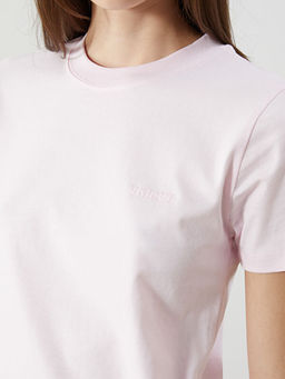 Bisiklet Yaka Nak??l? Kad?n Ti??rt