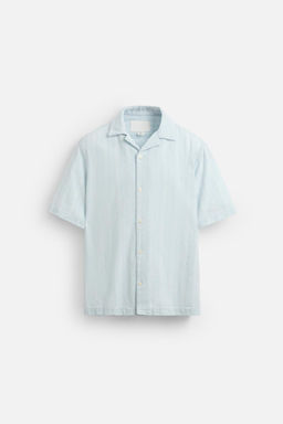 TEXTURED DENIM SHIRT - Zara фото 7