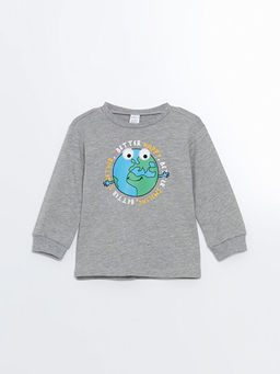 Bisiklet Yaka Bask?l? Erkek Bebek Ti??rt