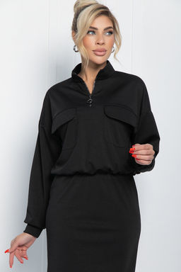 Платье Сибирский ритм (черное) П11621 - Lt collection фото 5