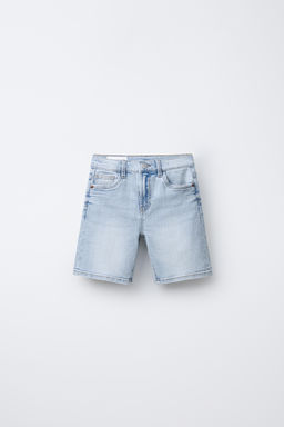 STRAIGHT DENIM BERMUDA SHORTS