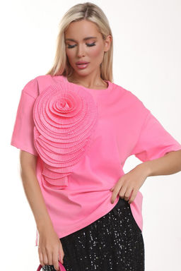 Футболка П-2227/3 Цвет:розовый - Леди Агата фото 2