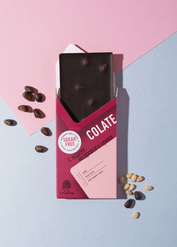 Шоколад без сахара NEOcolate с ядром кедрового ореха, 30 г