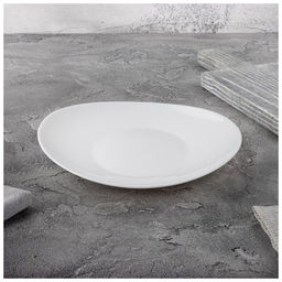 Цена за 2 шт. Тарелка десертная Al Dente, размер: 21,5*18,5*2,5 см из опалового стекла 107285