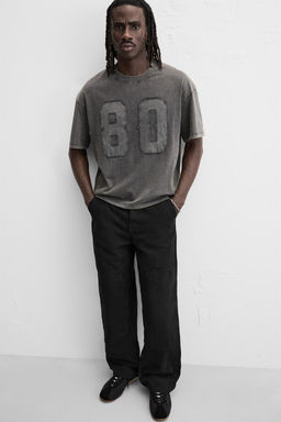 WASHED PATCH T-SHIRT - Zara фото 7