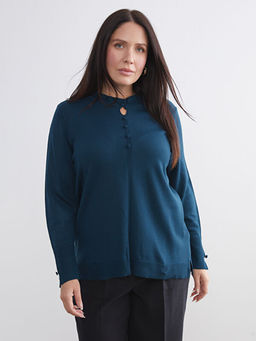 F?rf?rl? Dik Yaka Kad?n Triko Kazak