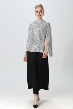 Костюм NIKVA н1013-2 серебро и чёрный  фото 3