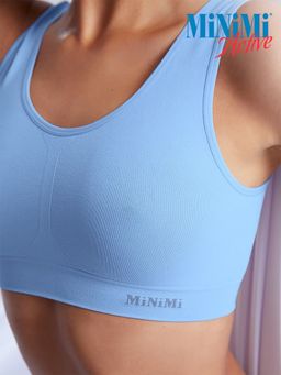 MA132 Майка Toп женская (топ на широких бретелях - celeste