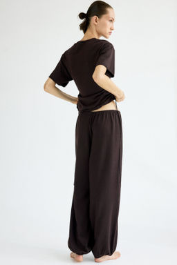 Fine-knit drawstring-detail top - H&m фото 6