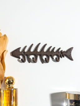 Крючки декоративные чугун "Рыбий скелет" 19,7х6,5х1,5 см