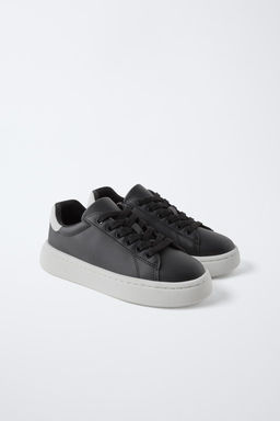 MINIMALIST LACE-UP SNEAKERS - Zara фото 2