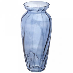 Ваза для цветов стеклянная "Мальвина" 4л, д14,8см, h28,5см, малая, "Черничный Прованс" (Россия)