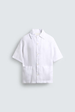 100% HEMP RELAXED FIT SHIRT - Zara фото 7