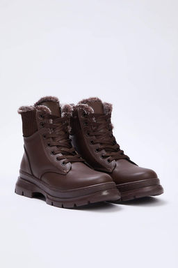 Trendyolmilla Shoes Siyah Kurk Detayl? Bagc?kl? Kad?n Postal Bot TAKAW25BO00027  фото 8