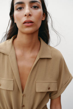 FLOWING JUMPSUIT WITH POCKETS - Zara фото 3