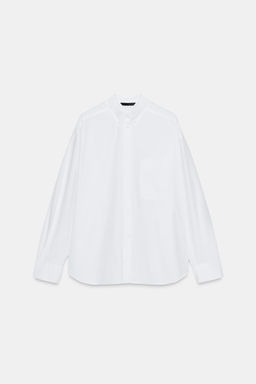 POPLIN SHIRT WITH POCKET - Zara фото 6