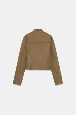 WASHED EFFECT STUDDED JACKET - Zara фото 6