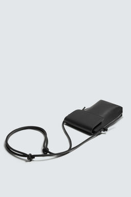 LEATHER CROSSBODY BAG - Zara фото 5