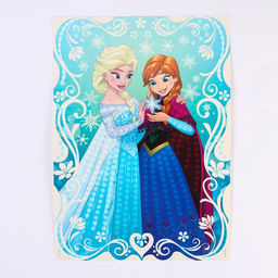 Аппликация пайетками для детей «Холодное сердце», набор для творчества, А4