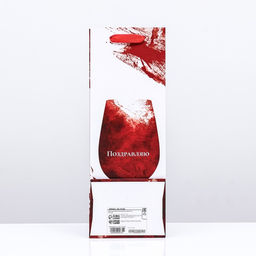 Пакет ламинированный под бутылку Бокал,13 х 36 х 10 см - UPAK LAND фото 2