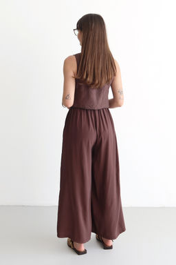 Haki Genis Paca Modal Tuseli Etek Gorunumlu Pantolon TWOSS26PL00081 - Trendyolmilla фото 7