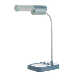 Настольная лампа «Лансер» LED 3.5 Вт USB АКБ сине-лазурный 11×15×45 см RISALUX