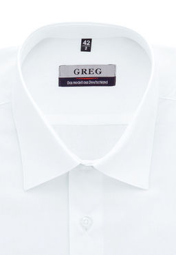 Сорочка мужская длинный рукав GREG 100/399/WHITE/ZV