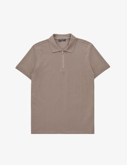 Koyu Vizon Slim Fit %100 Pamuk K_vr_lmaz Polo Yaka Basic Ti__rt