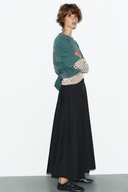 PLEATED MIDI SKIRT - Zara фото 3