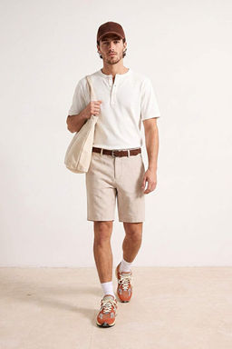 Bej Esnek Beli Kemerli Erkek _ort & Bermuda TMNSS26SR00027 - Trendyolmilla фото 2