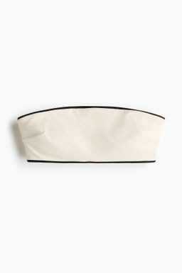 Top de bikini bandeau con relleno