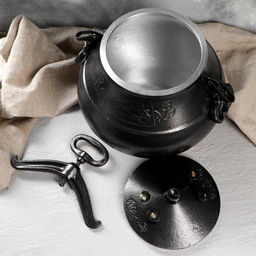 Казан (скороварка) 15,0 л Афганский, черный с боковыми ручками (Н110)