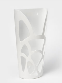 Корзина для пакетов IDEA «Геометрия», пластик, 18×9×35 см, белая