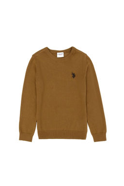 U. S. Polo Assn Базовый свитер светло-хаки для мальчика