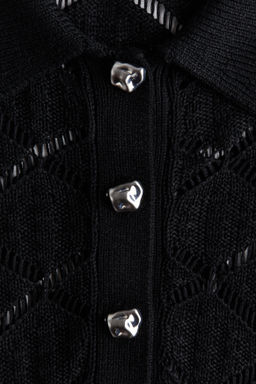 Polo efecto crochet - H&m фото 3