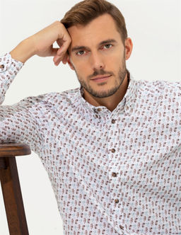Beyaz Regular Fit Uzun Kollu G_mlek
