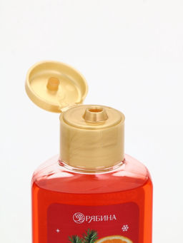 Подарочный набор новогодний: гель для душа 2 шт х100 мл, мочалка для тела, аромат яблоко и глинтвейн, URAL LAB