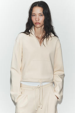 SUDADERA POLO INTERLOCK / Mantequilla