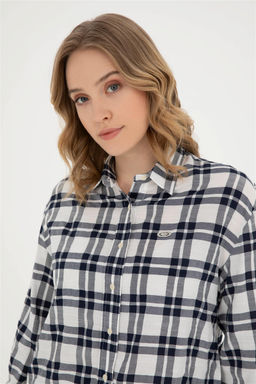 U. S. Polo Assn / Женская темно-синяя рубашка с длинным рукавом - U.s. polo assn фото 2