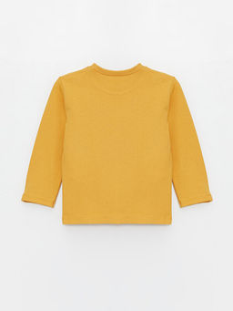 Bisiklet Yaka Bask?l? Uzun Kollu Erkek Bebek Ti??rt - Waikiki фото 2